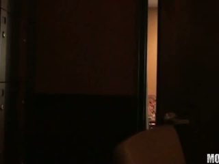 Brunette fucking security spy cam recording