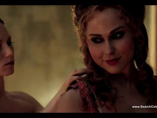 Anna Hutchison And Ayse Tezel Without The Stitch Onto Spartacus