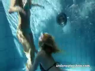 Zuzanna And Lucie Playing Underwater