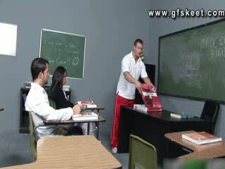 Schoolgirl Gia Steel fucking in class