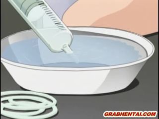 Hentai nurse gets ass injection and sucked bigcock