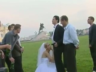 Bride fuck in public after wedding