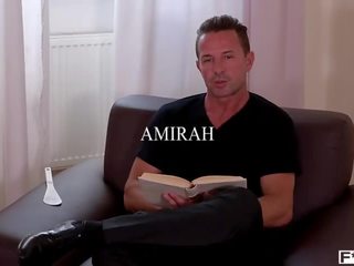 Anal Action and Hardcore Spanking Makes Amirah Squirt All Over the Table