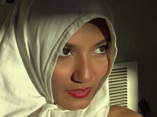 Beautiful Eyes White Hijab Viva Athena Arab Girl Unveils