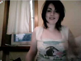 Scottish Lass Dances On Webcam