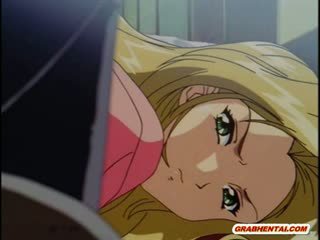 Roped Anime Coed Gets Ass Injection