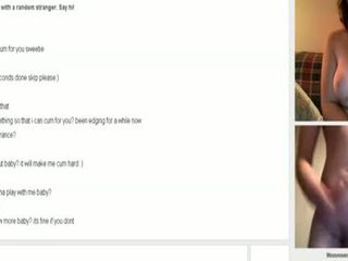 Omegle - Sexy Girl Gets Naked For Cumflv